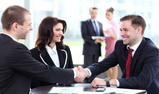 set of lawyers having a deal